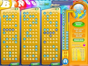 Jeu de Bingo - Logiciel Netent.