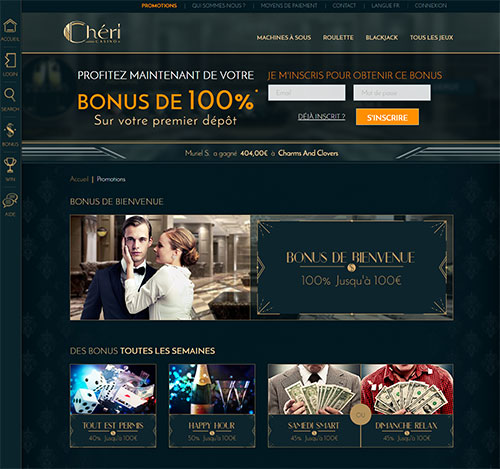 bonus chéri casino